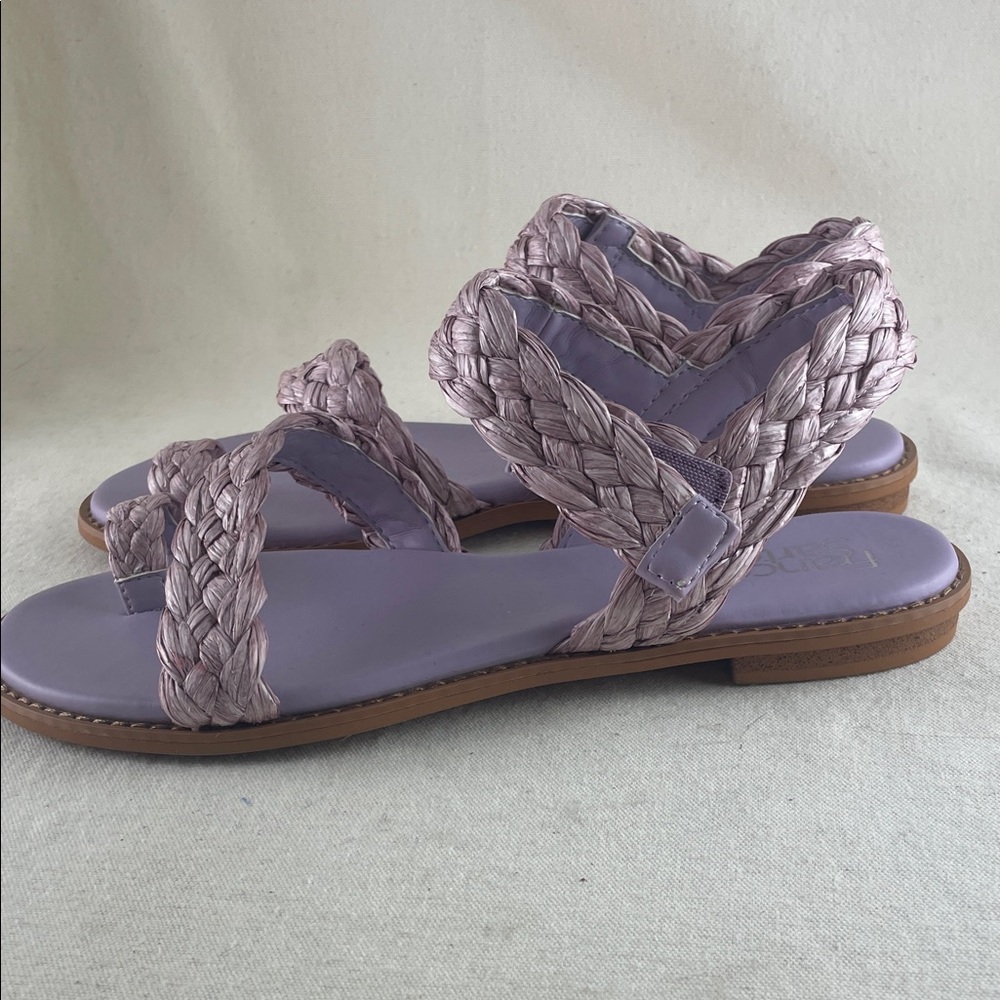 Franco Sarto Lavender Braided Sandals Size 9.5 - Picture 6 of 11